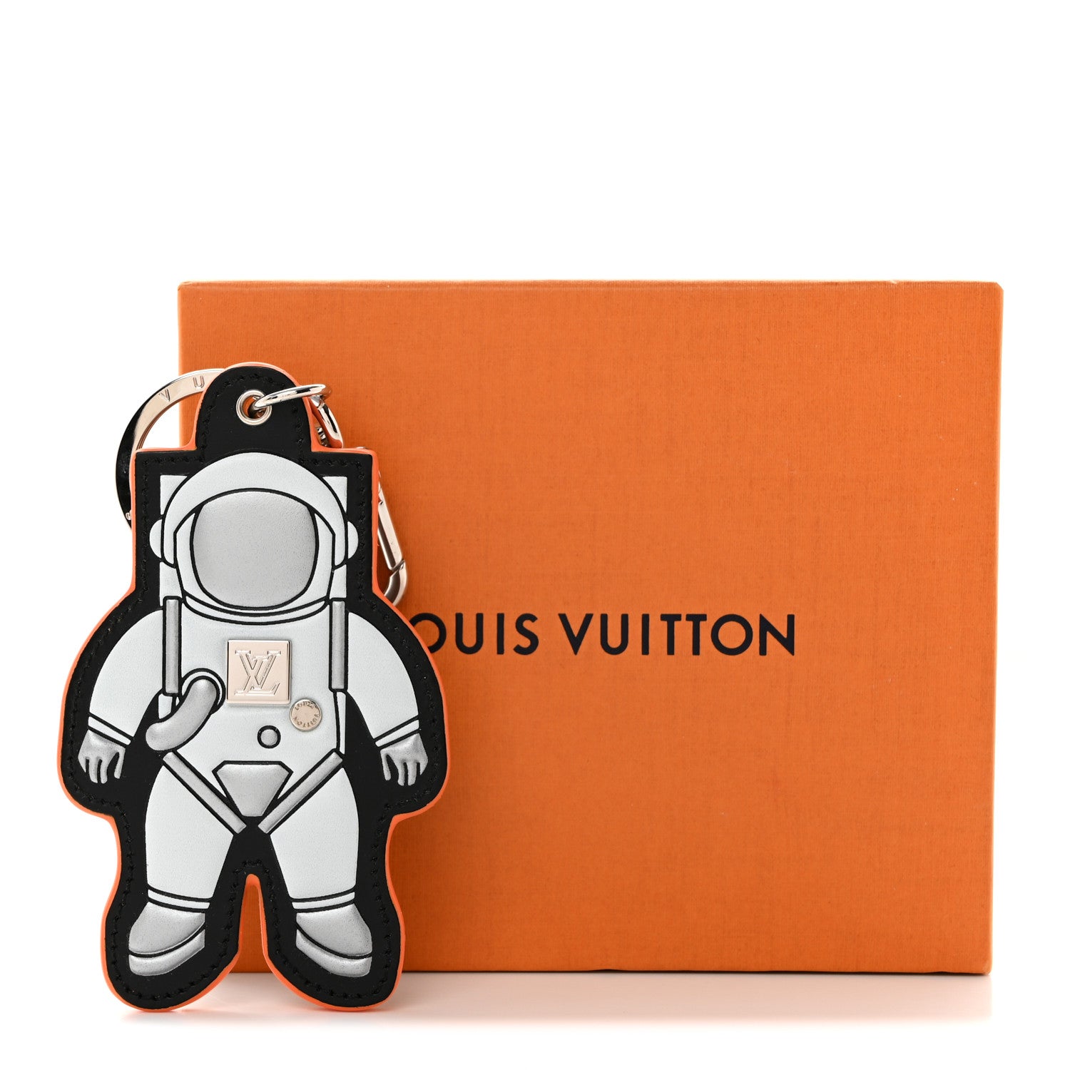 Louis Vuitton Monogram Satellite Spaceman Figurine Bag Charm Key Holder Silver 5 of 5