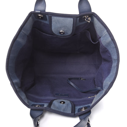 Chanel Denim Large Deauville Tote Blue 5 of 16