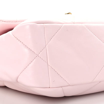 Chanel Lambskin Quilted Medium Chanel 19 Flap Light Pink 8 of 9