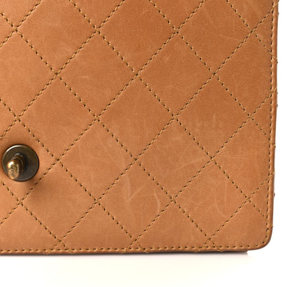 Chanel Calfskin Stitched Medium Single Flap Brown 10 of 11