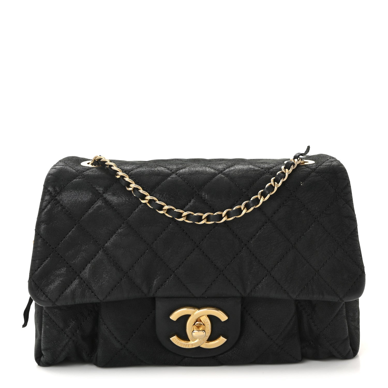Chanel Iridescent Calfskin Quilted Small Chic Quilt Flap Black 1 of 11