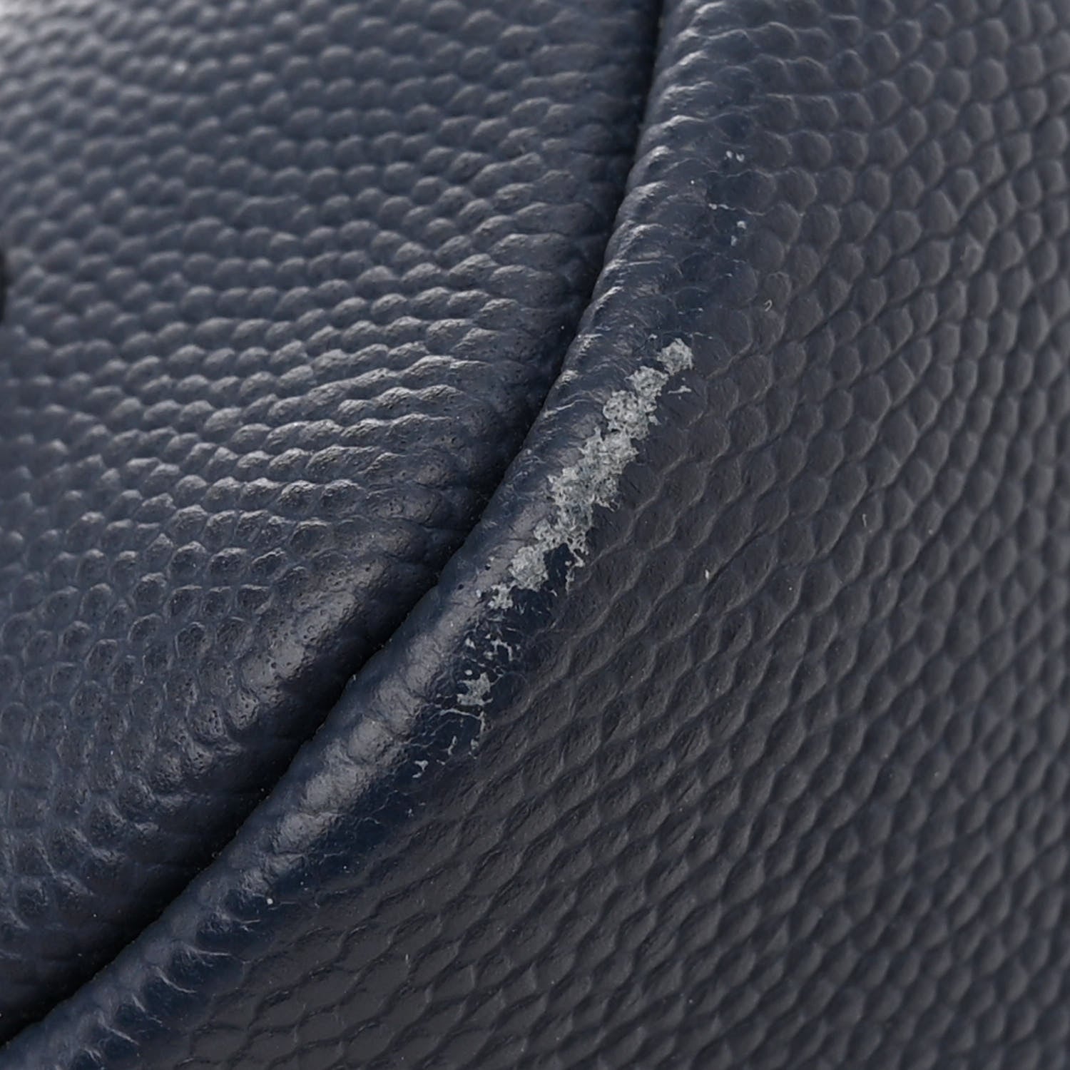 Chanel Grained Calfskin Large Coco Eyelets Shopping Tote Navy 11 of 11