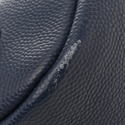 Chanel Grained Calfskin Large Coco Eyelets Shopping Tote Navy 11 of 11