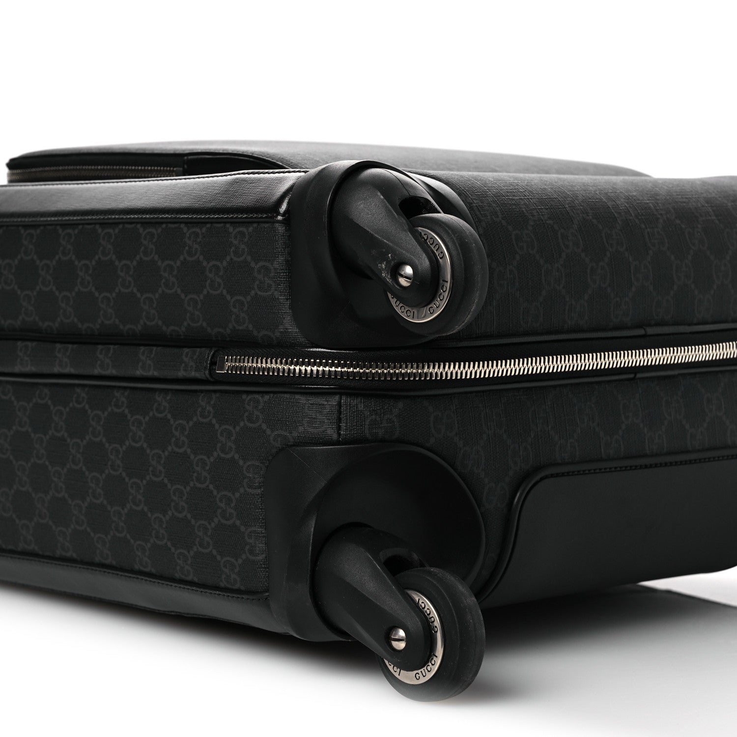 Gucci GG Supreme Monogram Calfskin Carry On Trolley Black 8 of 10
