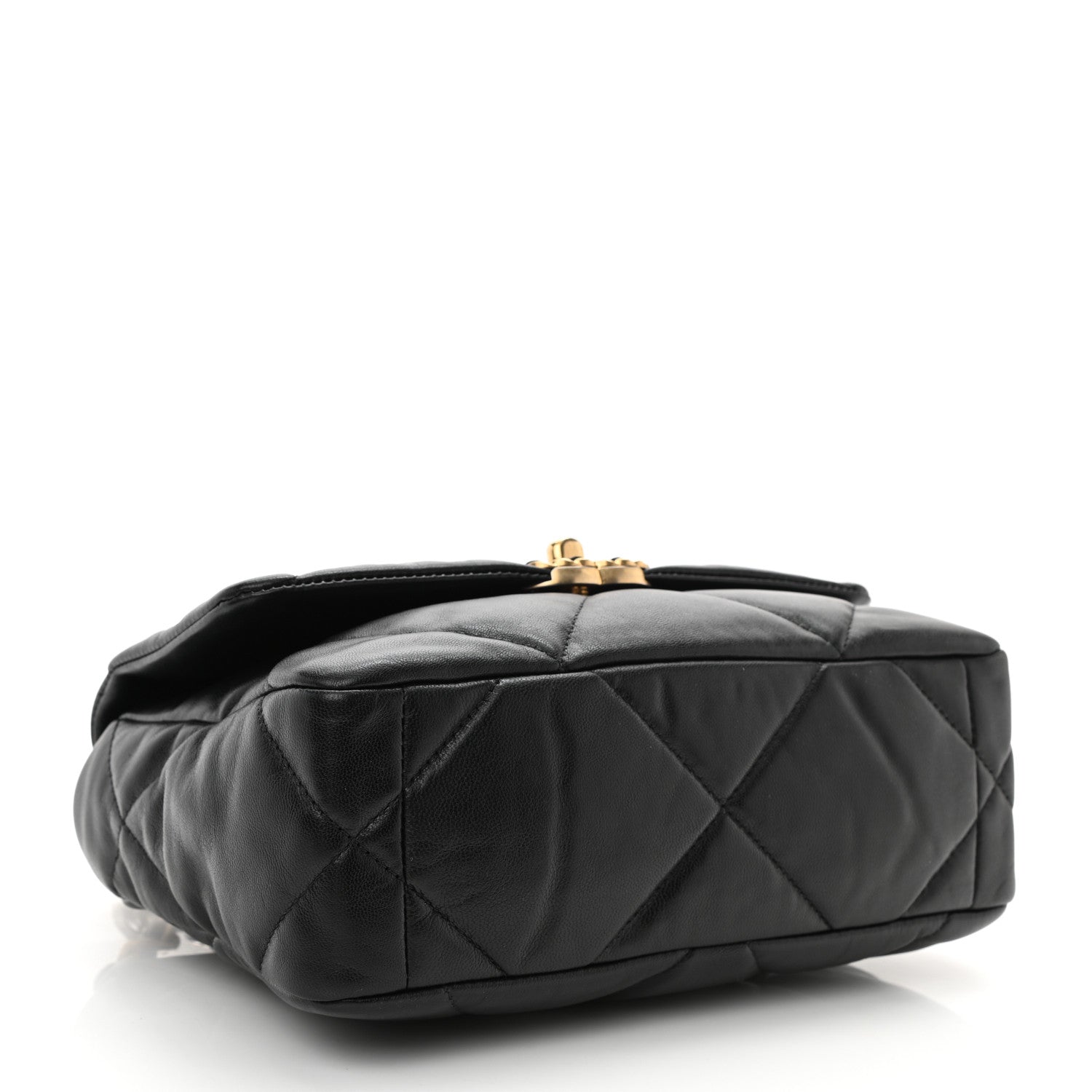 Chanel Goatskin Quilted Medium Chanel 19 Flap Black 4 of 10