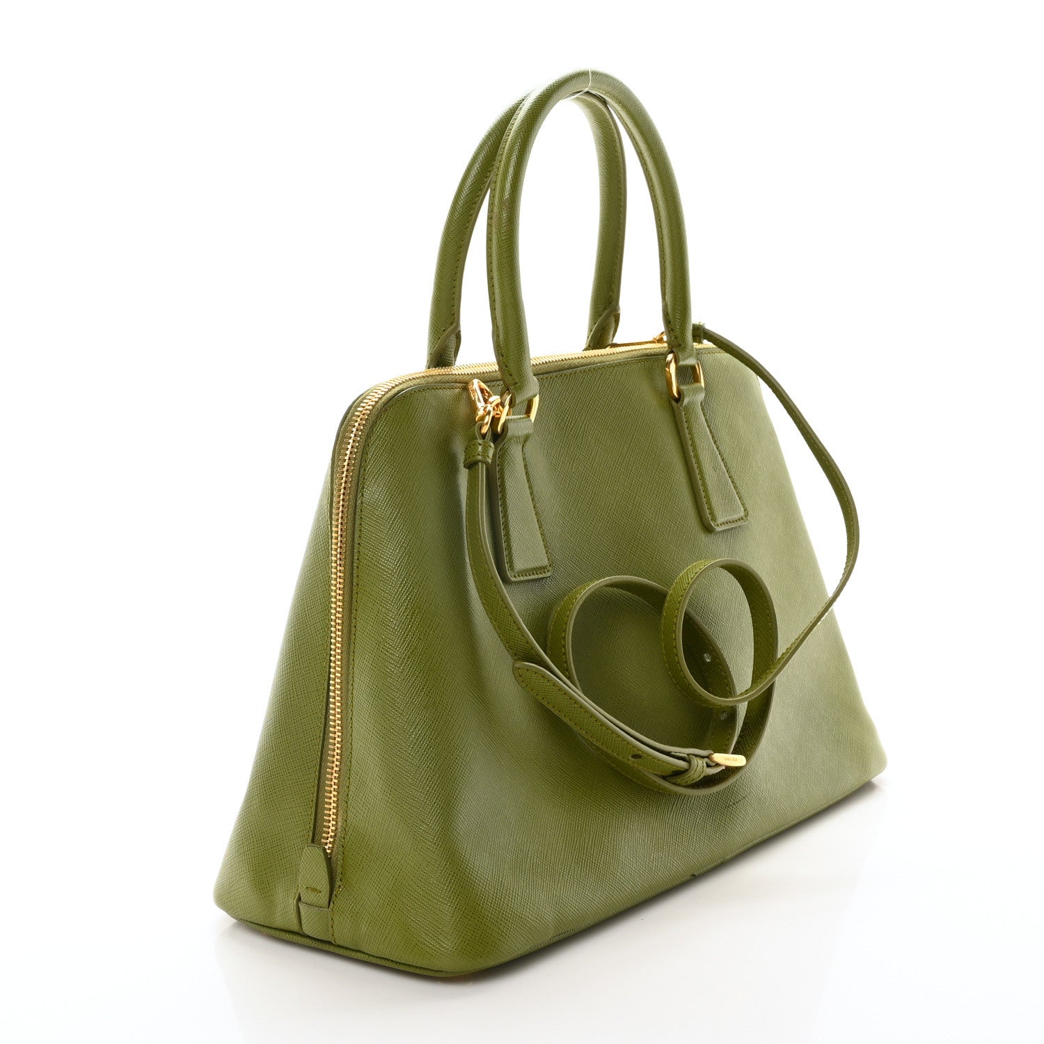 Prada Saffiano Lux Medium Promenade Tote Edera 3 of 10