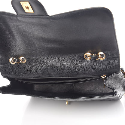 Chanel Caviar Quilted Jumbo Single Flap Black 5 of 11