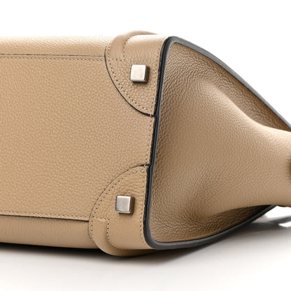 Celine Drummed Calfskin Micro Luggage Dune 11 of 11