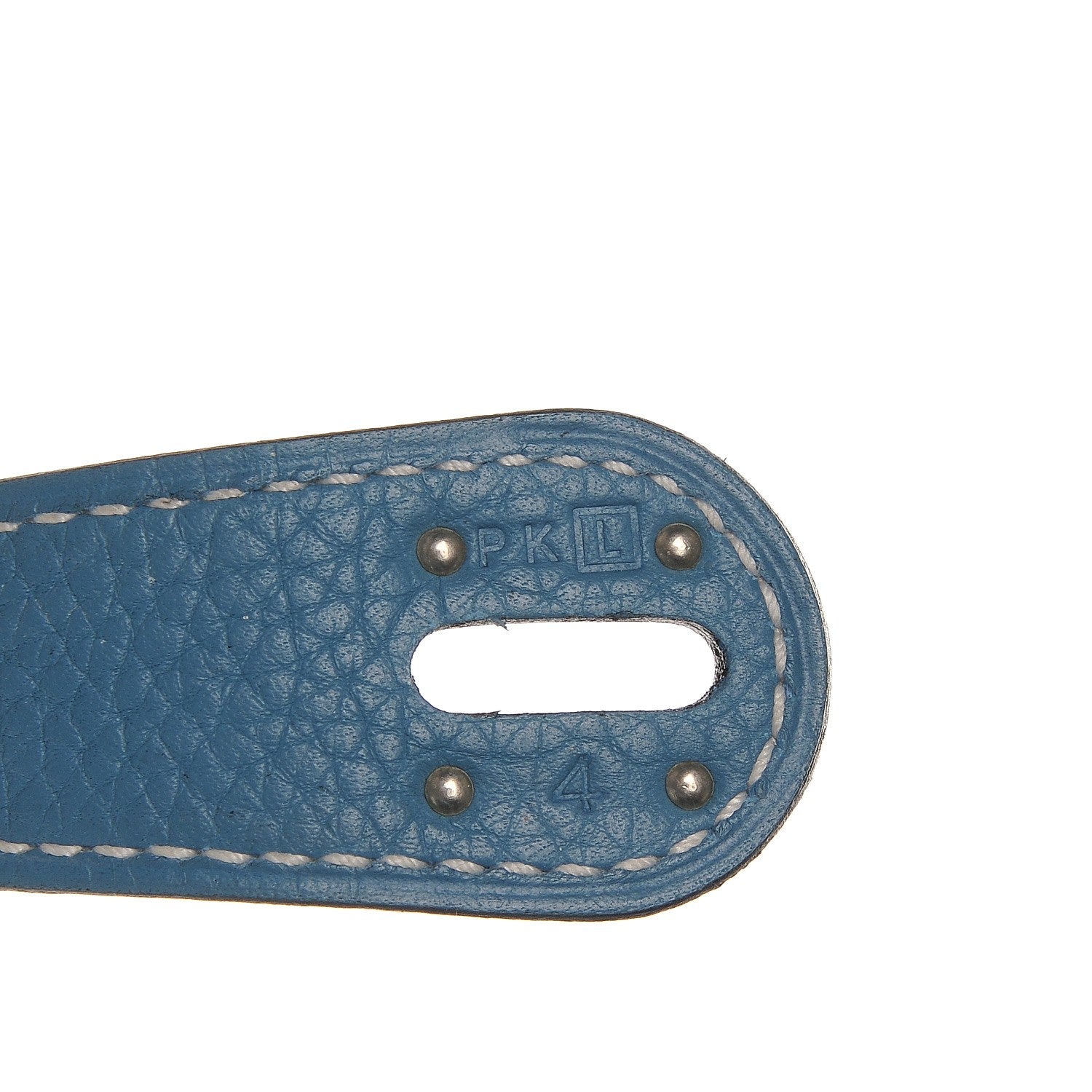Hermes Taurillon Clemence Lindy 30 Blue Jean 7 of 7