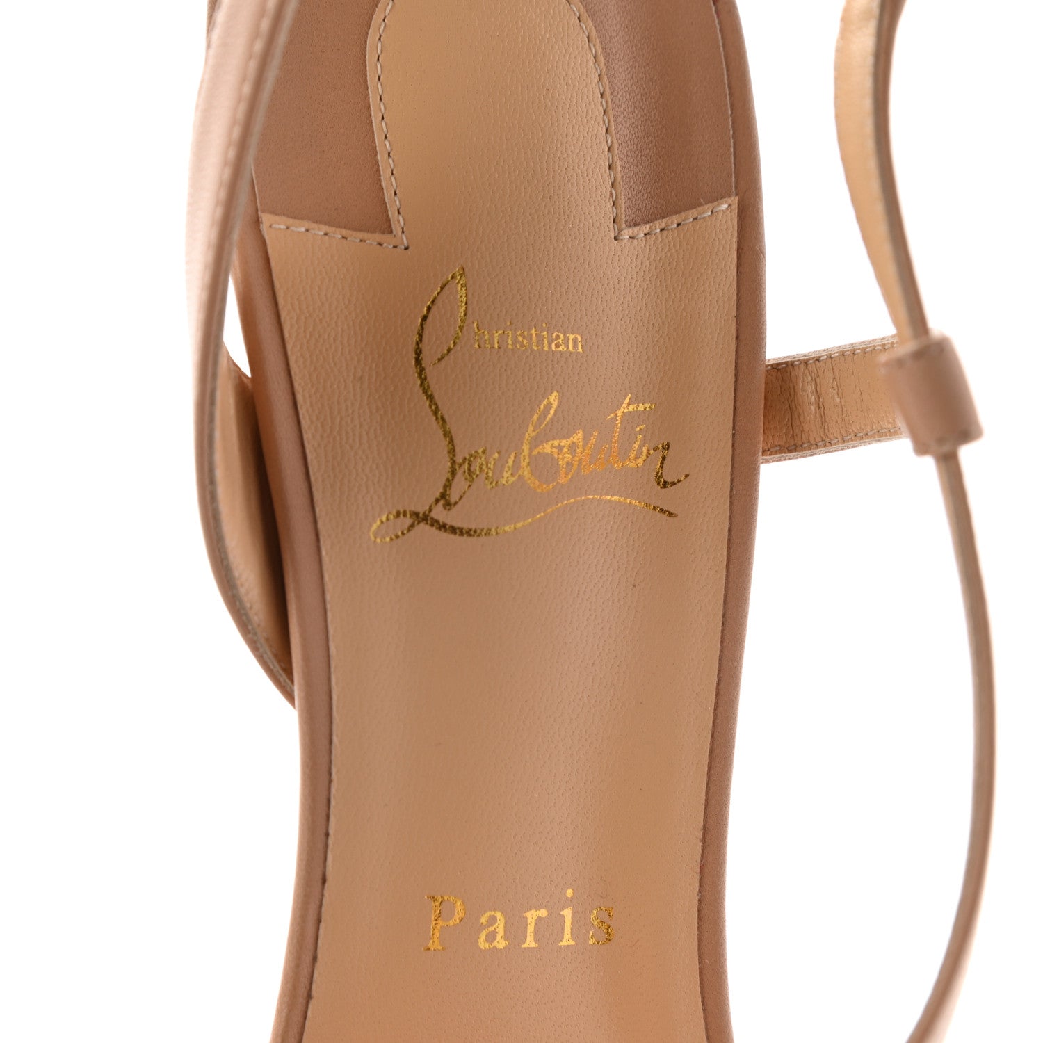 Christian Louboutin Nappa Patent Platina 85 Pumps 41 Nude 7 of 13