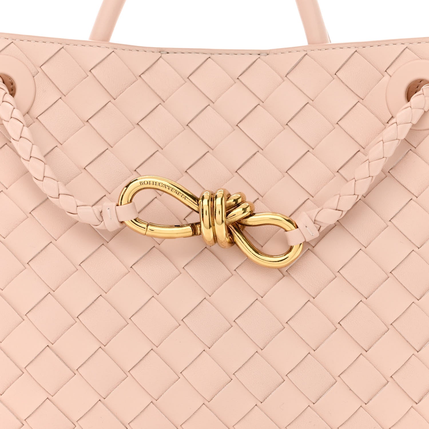Bottega Veneta Nappa Intrecciato Small Andiamo Shoulder Bag Nude 7 of 9