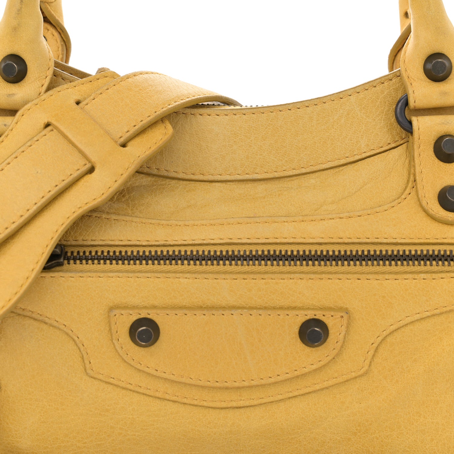 Balenciaga Agneau Classic Hardware First Moutarde 9 of 16