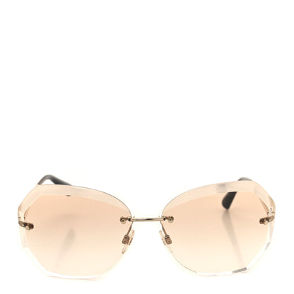 Chanel Metal Spring Round Sunglasses 4220 Gold Brown 2 of 8