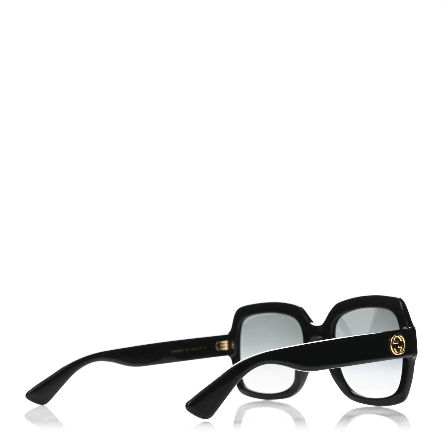 Gucci Acetate Square Frame Sunglasses GG0036S Black 4 of 8