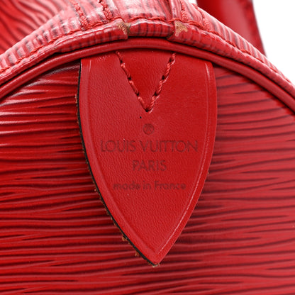 Louis Vuitton Epi Speedy 30 Castillan Red 6 of 13