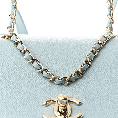 Chanel Caviar Quilted Business Affinity Backpack Light Blue 8 of 11