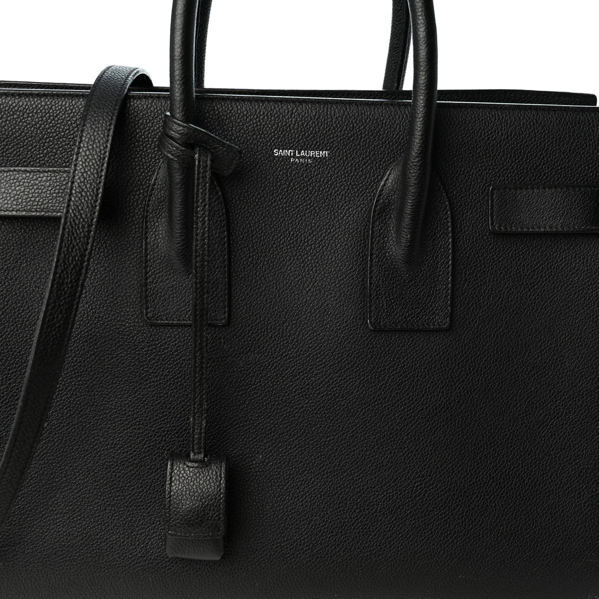Saint Laurent Grained Calfskin Small Sac De Jour Black 8 of 12