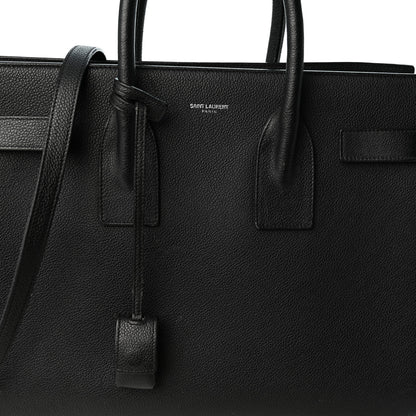 Saint Laurent Grained Calfskin Small Sac De Jour Black 8 of 12