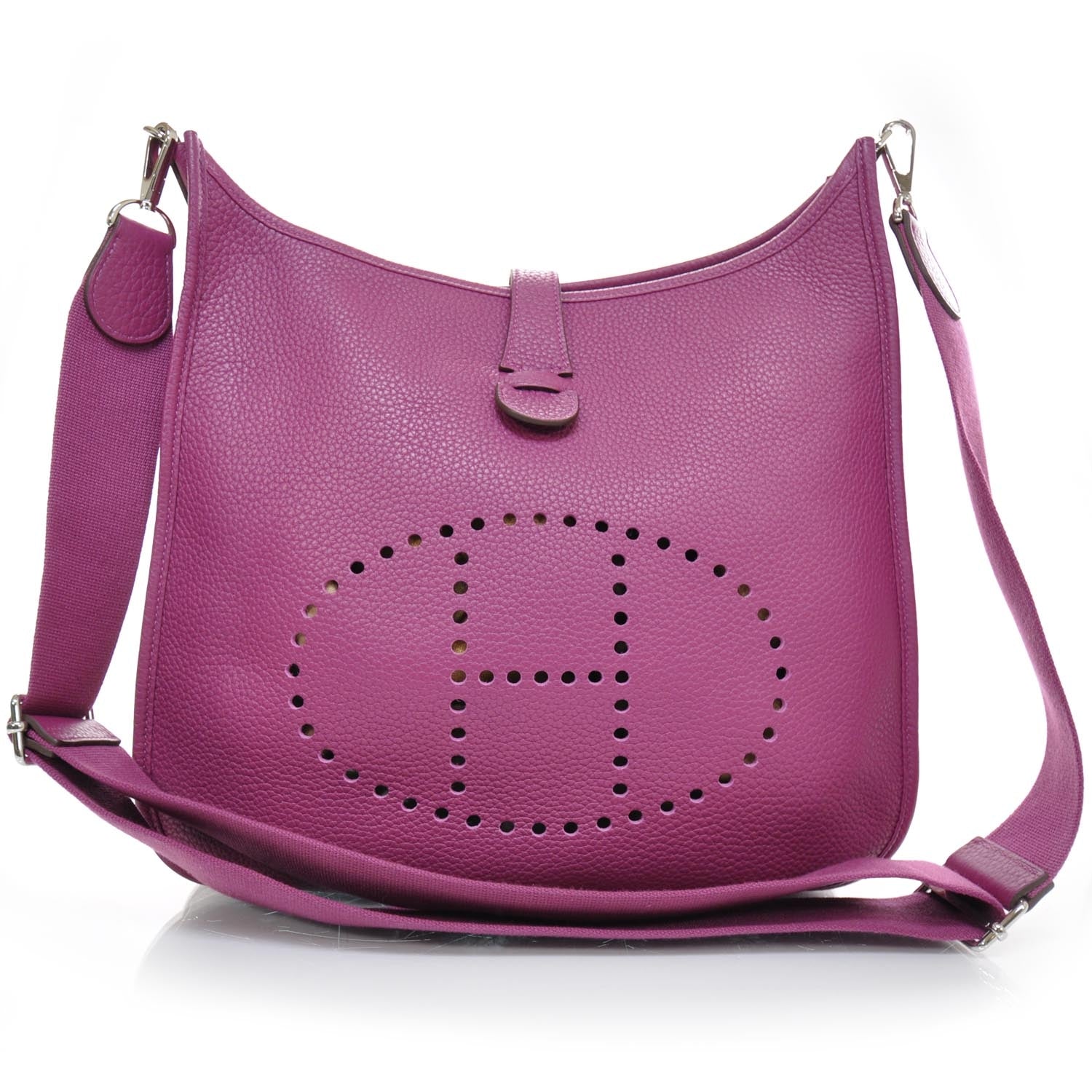 Hermes Taurillon Clemence Evelyne III GM Tosca Pink 1 of 9