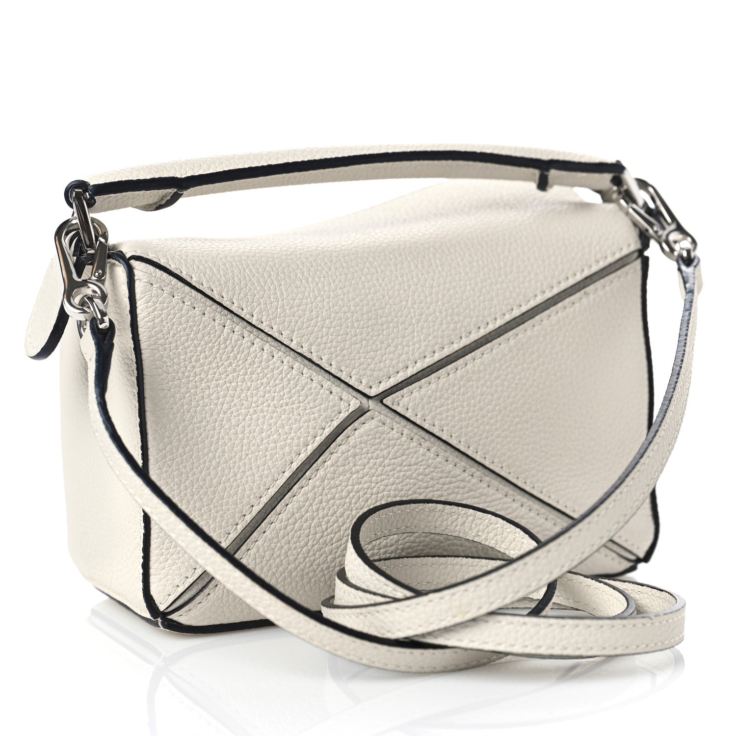 Loewe Calfskin Mini Puzzle Bag Soft White 3 of 8