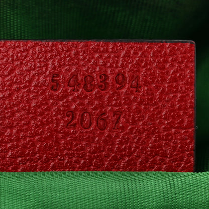 Gucci Soft GG Supreme Monogram Calfskin Small Ophidia Cosmetic Case Beige Ebony Hibiscus Red 7 of 7