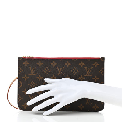 Louis Vuitton Monogram Neverfull MM GM Pochette Cherry 2 of 6