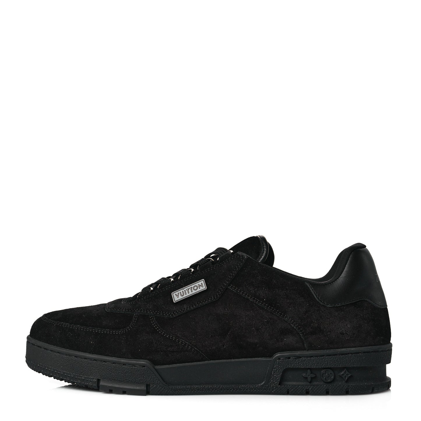 Suede Mens LV Trainer Sneakers 9.5 Black