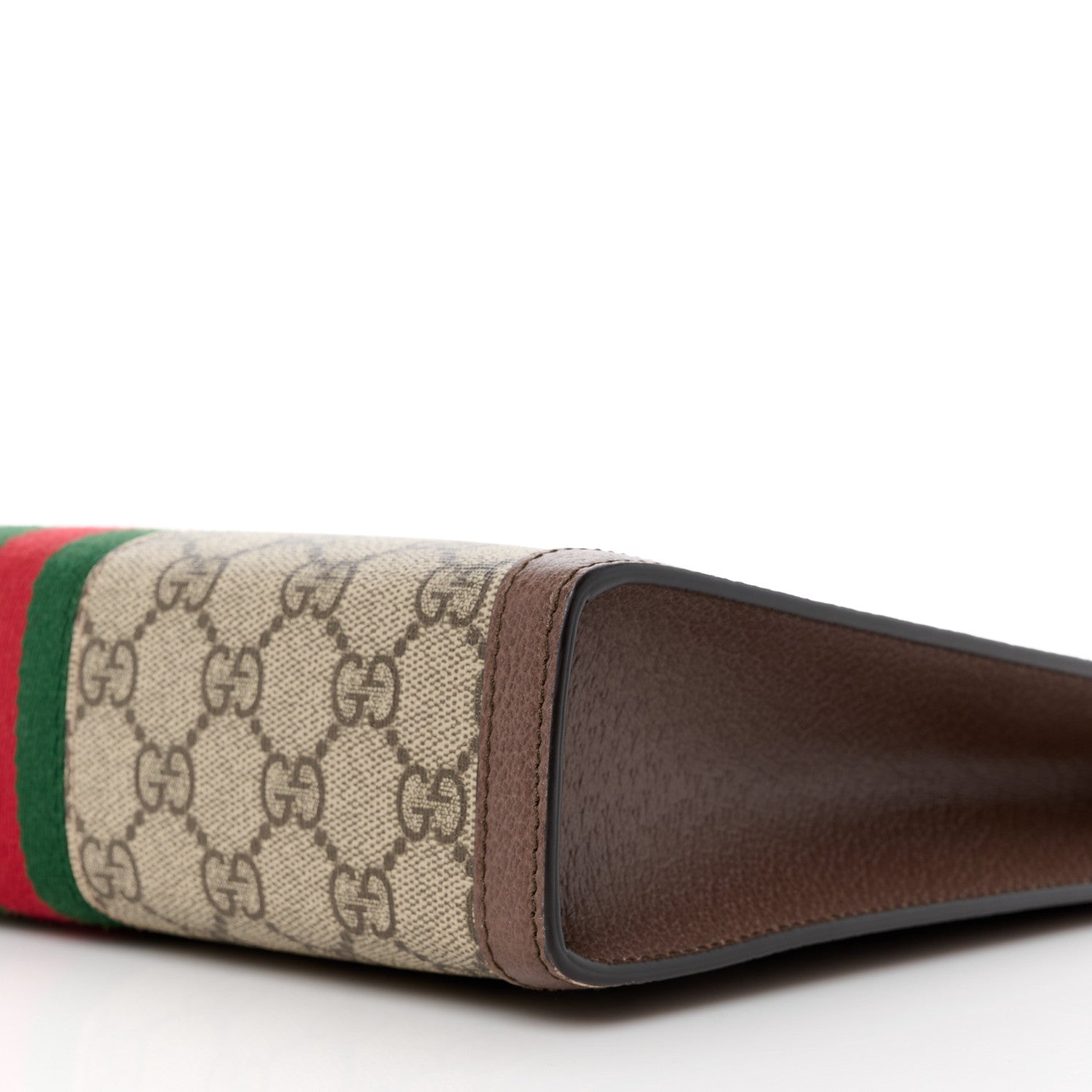 Gucci GG Supreme Monogram Web Ophidia Pouch Brown 10 of 10