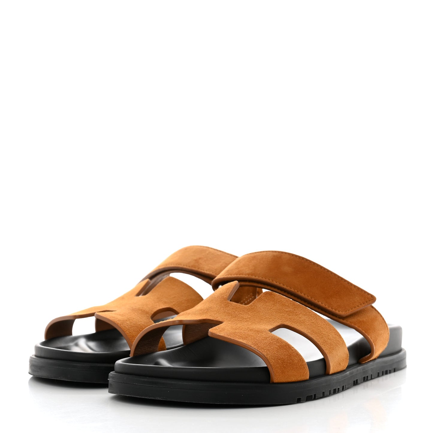Suede Goatskin Womens Chypre Sandals 38 Naturel