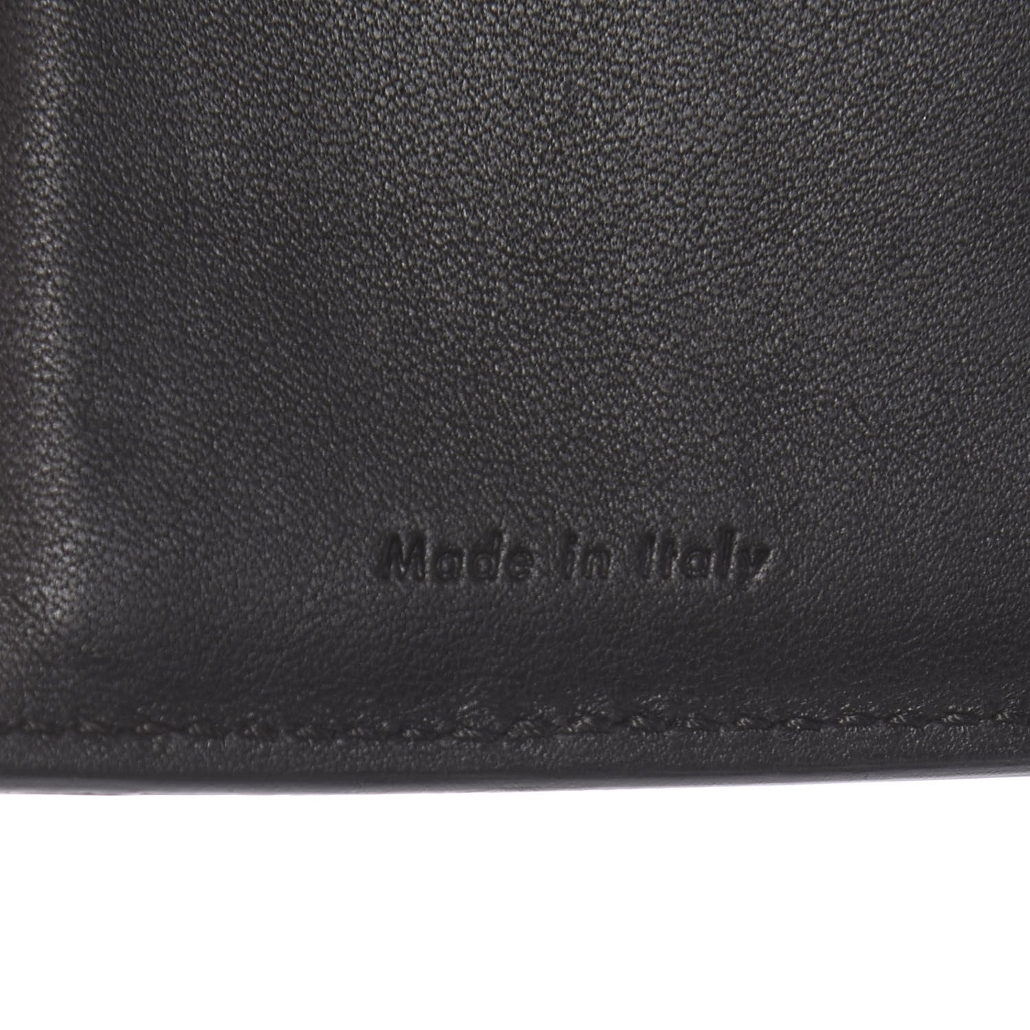 Celine Smooth Lambskin Medium Frame Multifunction Wallet Black White 7 of 7