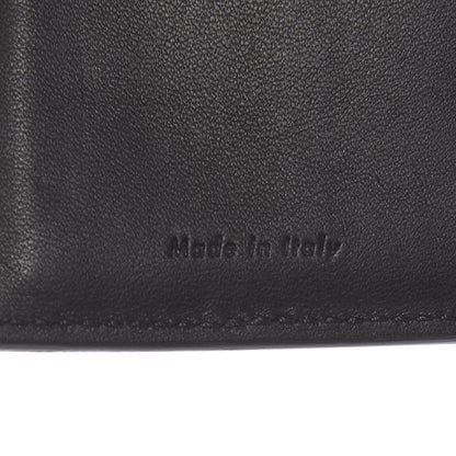 Celine Smooth Lambskin Medium Frame Multifunction Wallet Black White 7 of 7