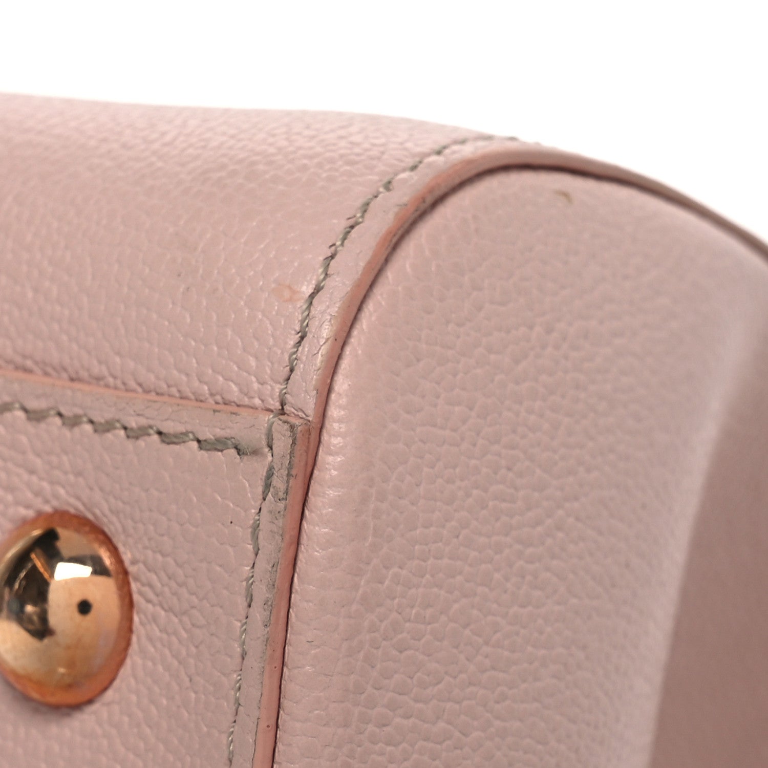 Delvaux Grained Calfskin MM Brillant Satchel Nude 12 of 17