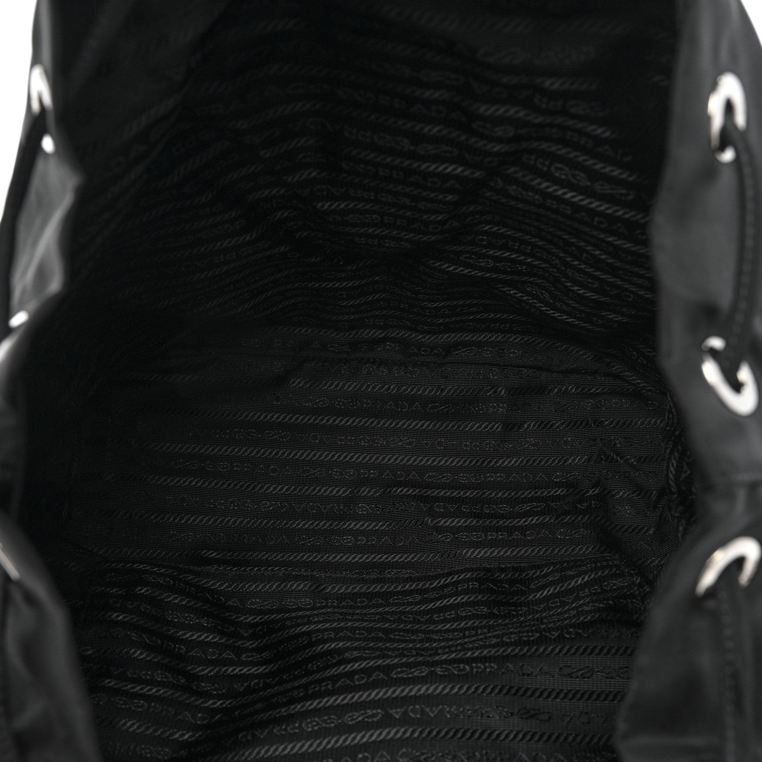 Prada Tessuto Nylon Saffiano Medium Backpack Black 5 of 8