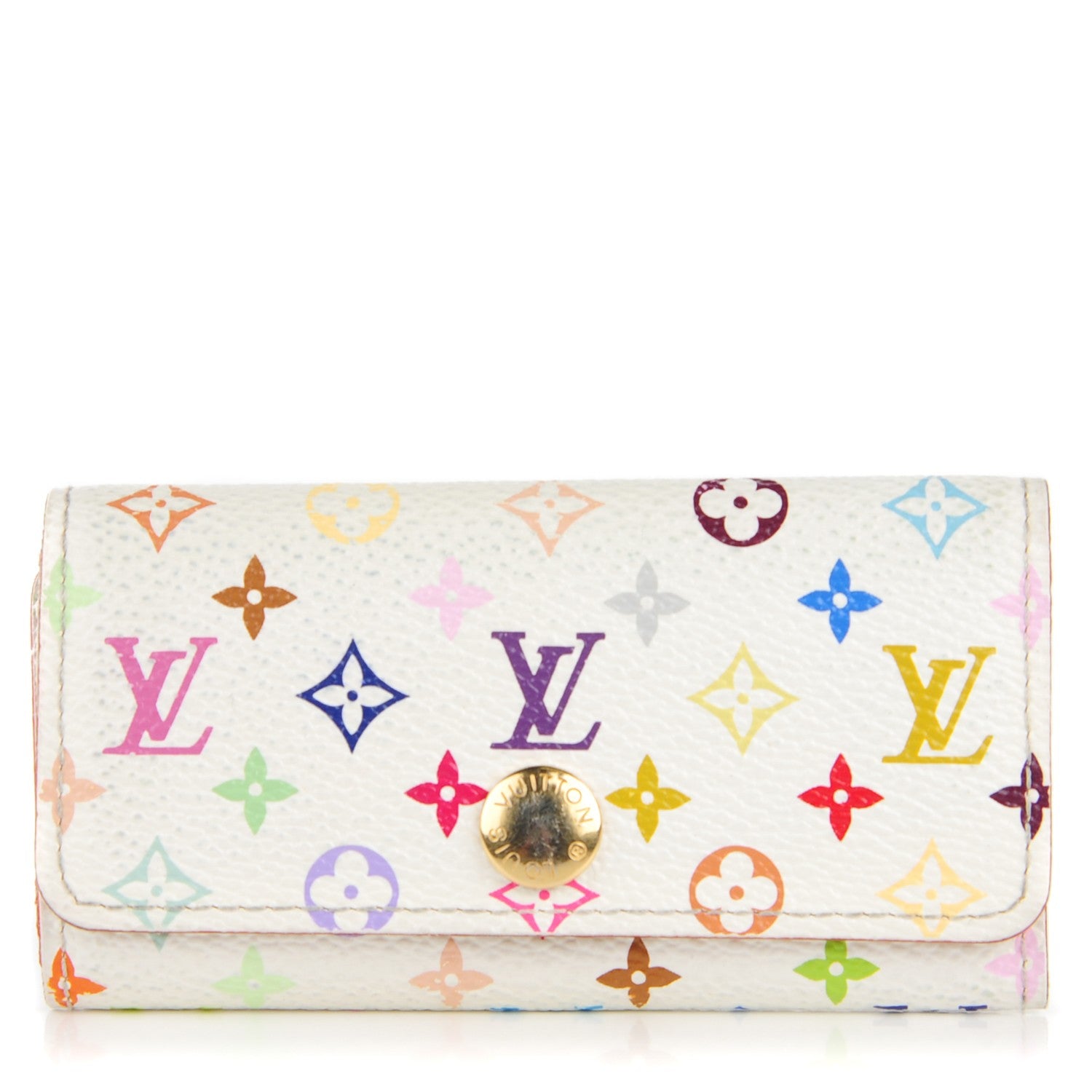 Louis Vuitton Monogram Multicolor Multicles 4 Key Holder White 1 of 8