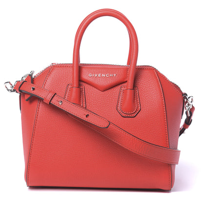 Givenchy Sugar Goatskin Mini Antigona Red 1 of 10