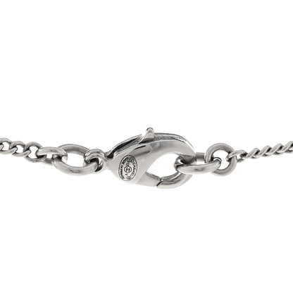 Chanel Crystal Timeless CC Necklace Silver 5 of 5