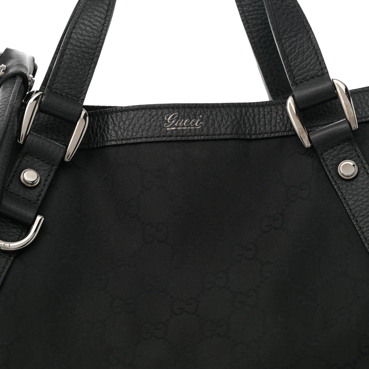 Monogram Medium Abbey Convertible Tote Black