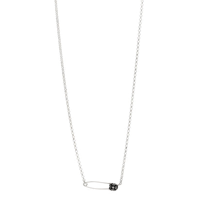 Chrome Hearts Sterling Silver Safety Pin Pendant Necklace 1 of 4