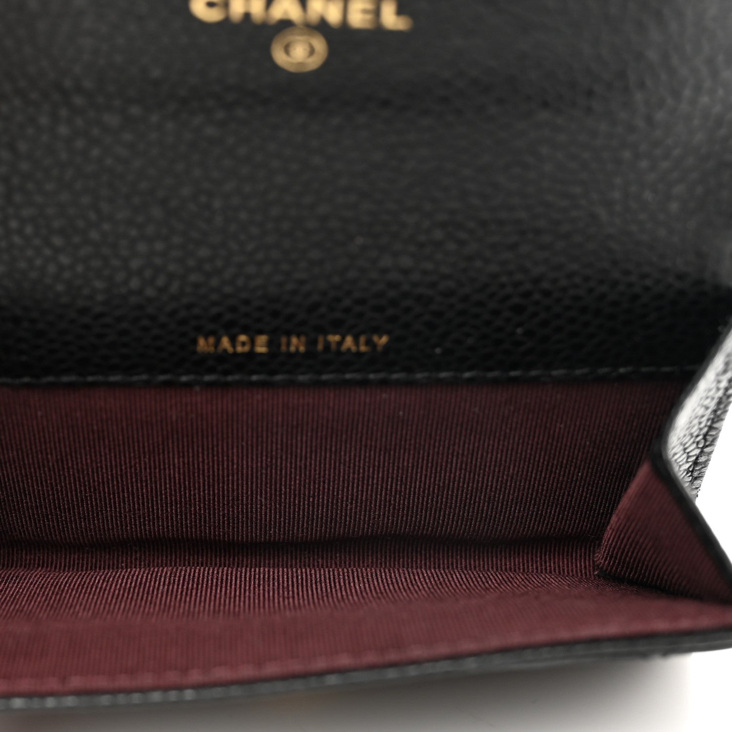 Chanel Caviar Quilted Flap Card Holder Wallet Black 5 of 9