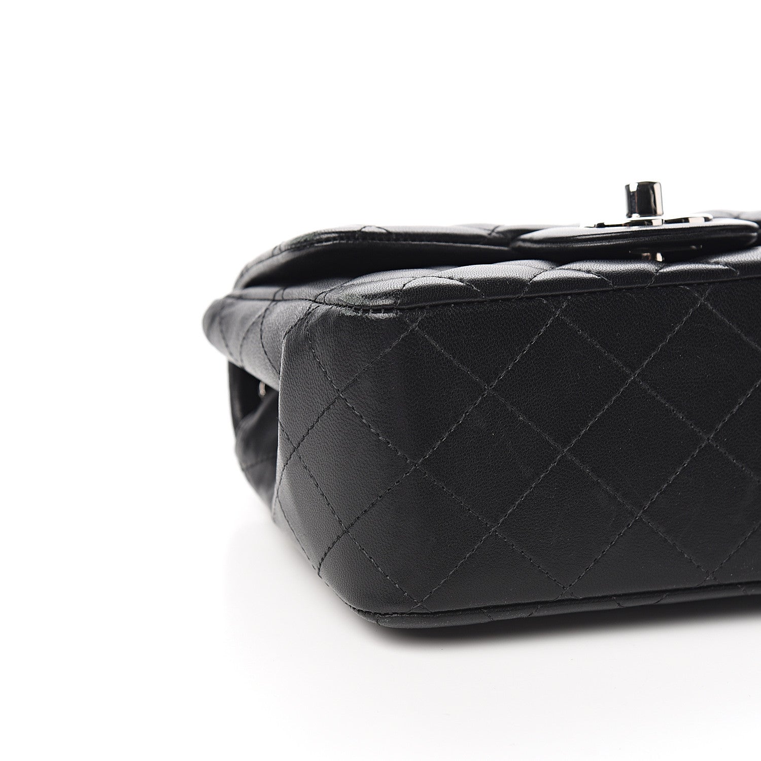 Chanel Lambskin Quilted Mini Square Flap Black 7 of 13