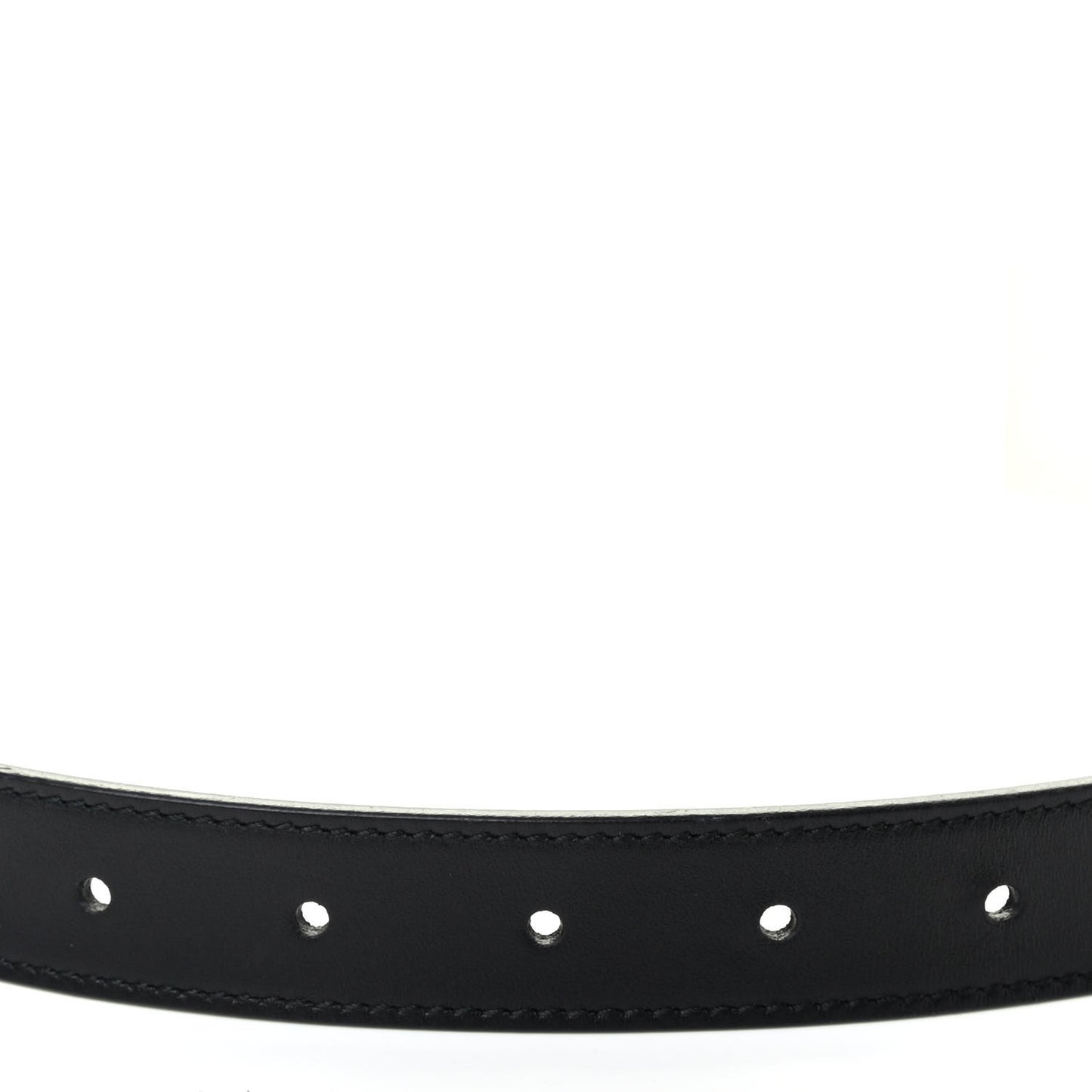 Moon Calfskin Torchon Double G 25mm Belt 100 40 Black