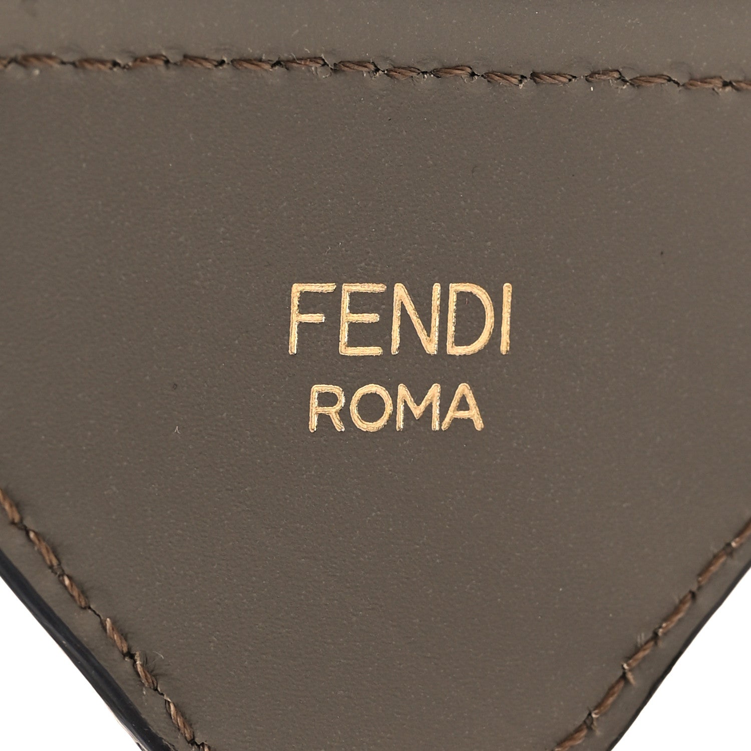 Fendi Cannete Ribbon Poly Vitello King Logo Adjustable Strap You Pergamena Acquerello Tartufo 4 of 4