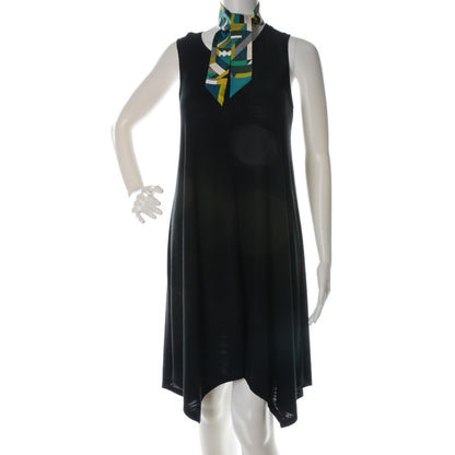 Hermes Silk Perspective Cavaliere Twilly Vert Creme Gris 2 of 6