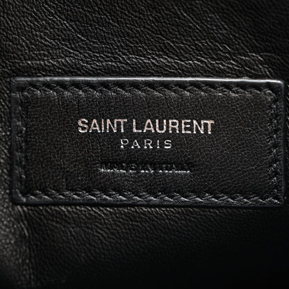 Saint Laurent Grain De Poudre Medium West Hollywood Monogram Fold-Over Earth 6 of 10