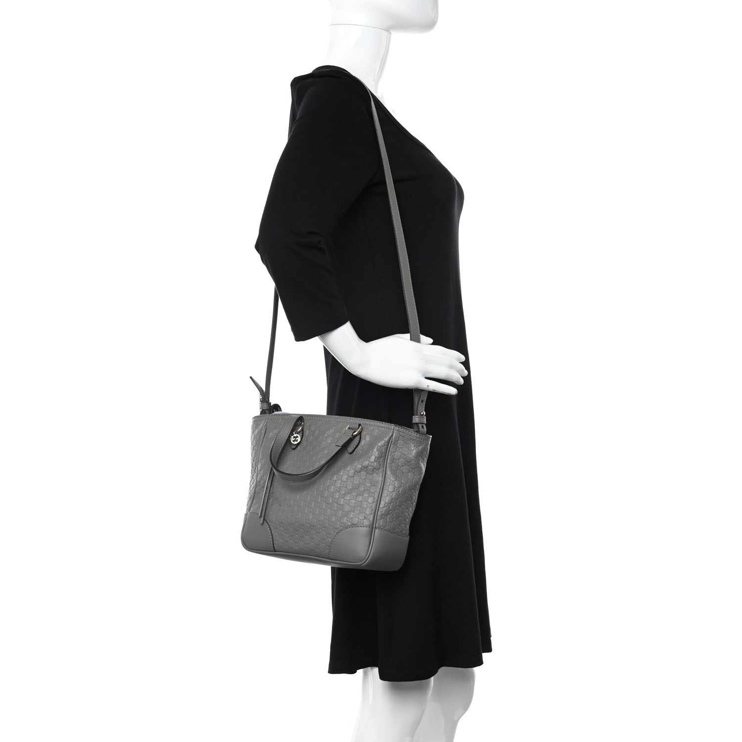 Gucci Microguccissima Small Bree Tote Graphite 2 of 10