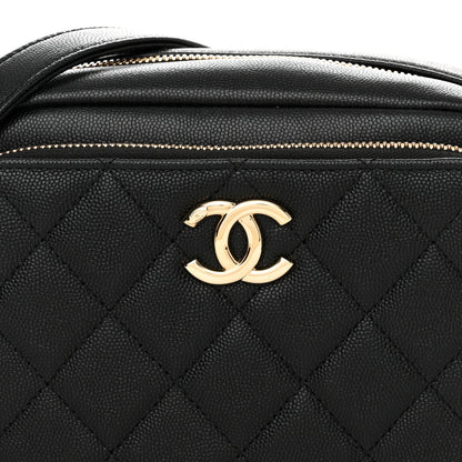 Chanel Caviar Quilted Affinity Camera Case Black 9 of 12