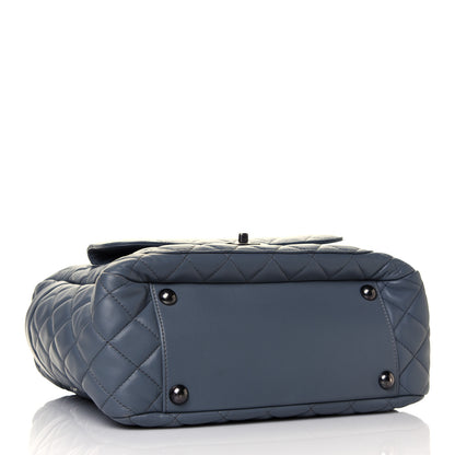Chanel Lambskin Quilted Hobo Blue 8 of 32