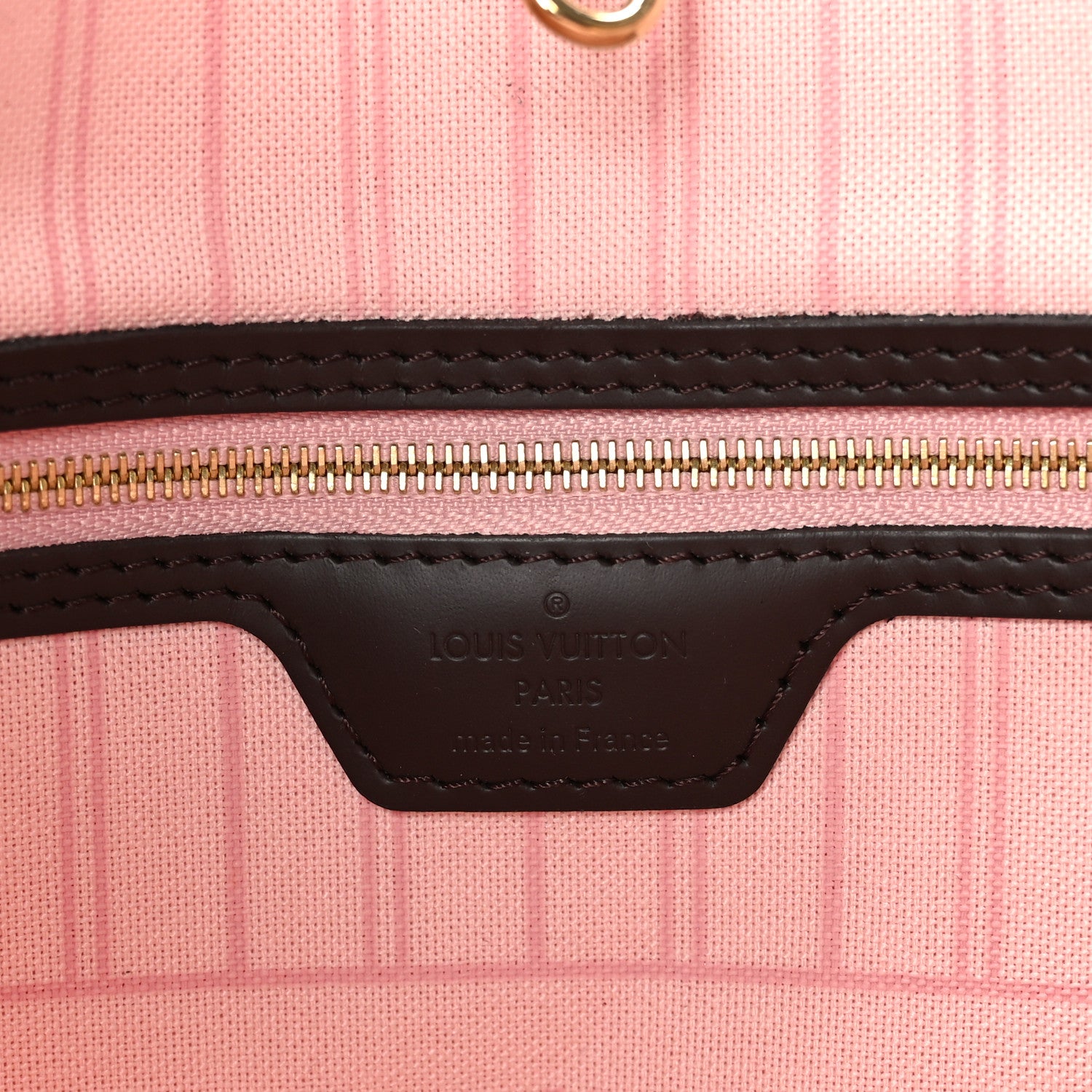 Louis Vuitton Damier Ebene Neo Neverfull MM Rose Ballerine 7 of 10