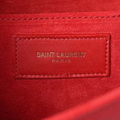 Saint Laurent Calfskin Classic Y Ligne Clutch Rouge Orient 6 of 12