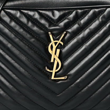 Saint Laurent Calfskin Matelasse Monogram Lou Camera Bag Black 8 of 10